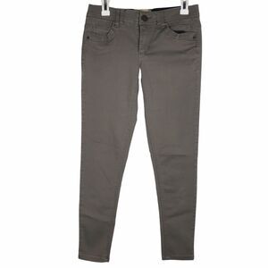 Democracy Ab Technology Skinny Jeans Low Rise Gray Pockets Stretch Size 2
